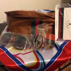 Bundle Fanny pack/glasses/ headband/earrings